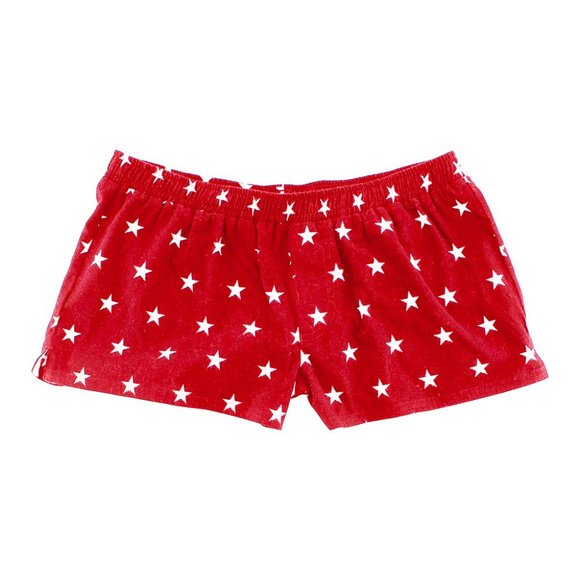 NWT Boxercraft Red & White Star Essential Flannel Shorts - XL - Picture 1 of 4